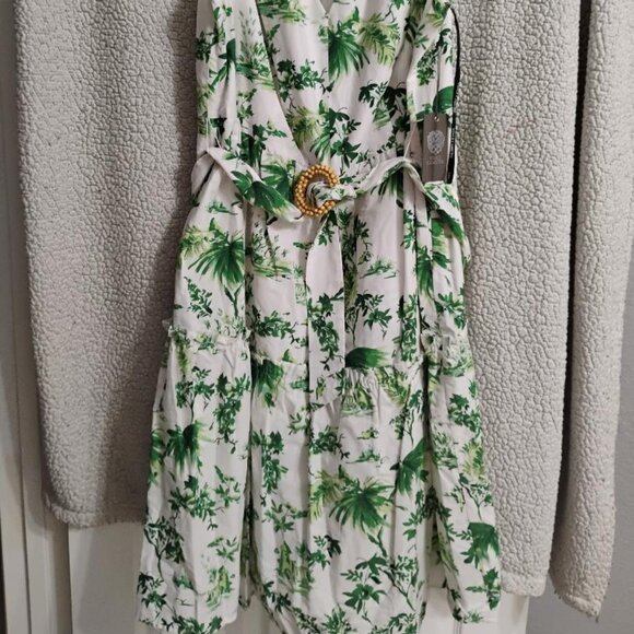 Vince Camuto Women's Halter Floral Print Fit and Flare Dress NWT - Picture 2 of 10